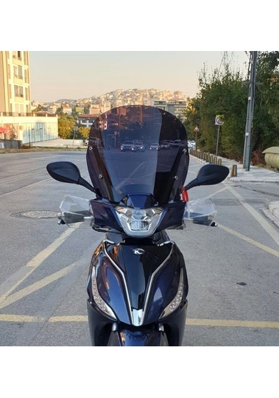 Motocam Kymco People S 200 Ön Cam 2020-2026 Model 38cm Siyah Renkli 4mm Sportif