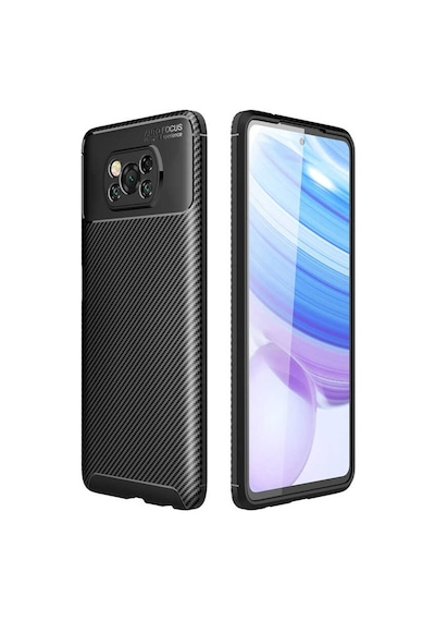 Xiaomi Poco X3 Nfc Kilif Lens Karbon Tasarim Negro Silikon Kapak 493888090