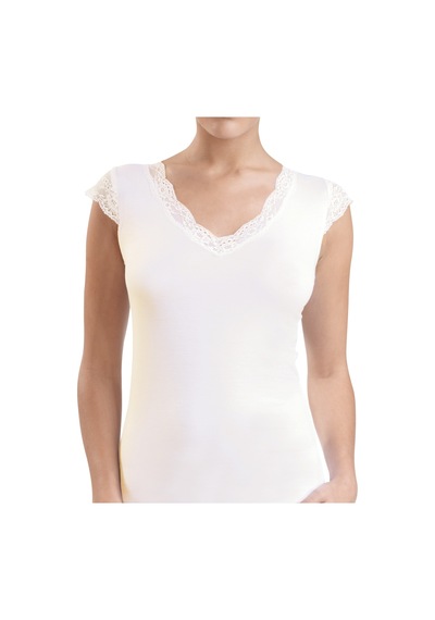 Blackspade Kadın T-Shirt 1348 - Krem