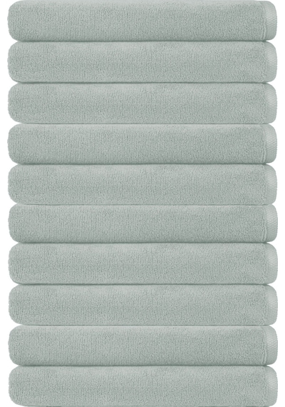 10 Lu Otel Banyo Havlusu Pamuklu 90x150 Cm Renkli 16/1 Avs 580 Gr Gri