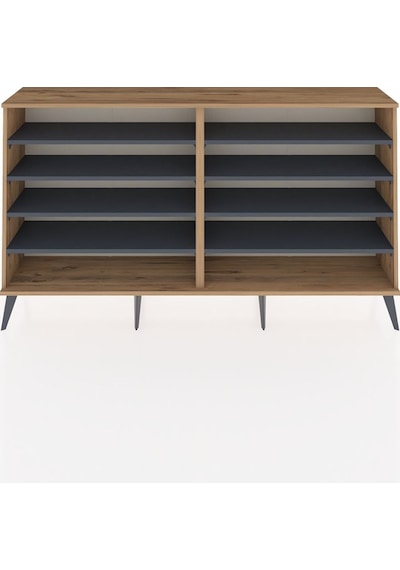 Arges Konsol 8 Raflı 176x30x99 Çam-çam/antrasit Çam-çam/antrasit