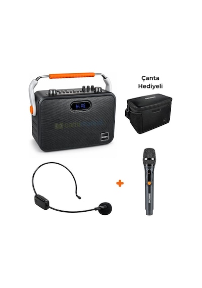 Rose Acoustic Hp-501-ek 150 Watt Kablosuz El Ve Kafa Mikrofonlu Usb-sd-bluetooth Taşınabilir Ses Sistemi