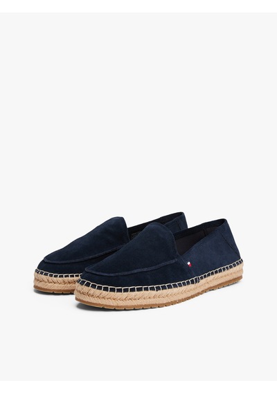 Tommy Hilfiger Hılfıger Flex Espa Suede Loafer Erkek Mavi Günlük Ayakkabı - Fm0fm05392