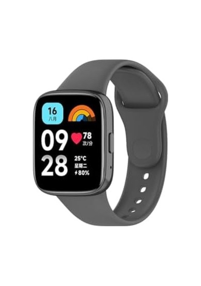 Psr Aksesuar Koyu Gri Active Klasik Zore Kordon-koyu Gri Xiaomi Redmi Watch 3 Active İle Uyumlu