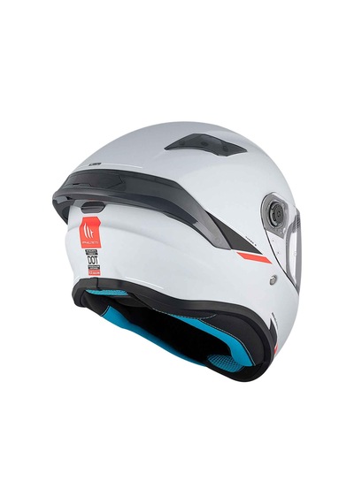 Mt Targo S Solid A0 Kapalı Kask Beyaz XL-