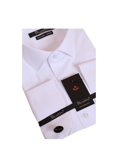 Dicotto Beyaz Ekstra Dar Kesim Likralı Esnek Micro Kumaş Kol Düğmeli Slim Fit Erkek Gömlek - 195-1 001 Dicotto Beyaz Ekstra Dar Kesim Likralı Esnek Micro Kumaş Kol Düğmeli Slim Fit Erkek Gömlek - 195-1 001