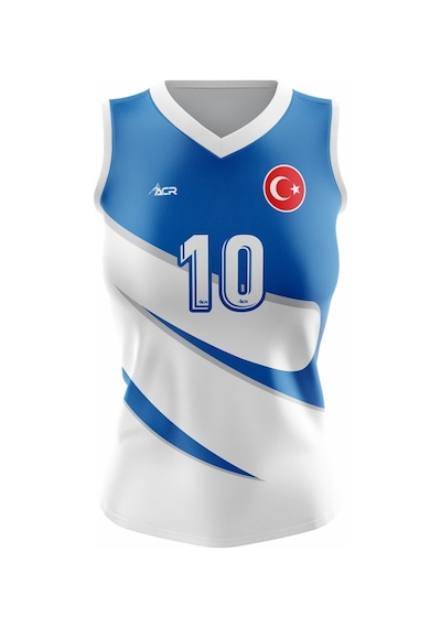 Acr Giyim Voleybol Forması Star Model - Kişiye Özel İsim Ve Numara Yazılabilir, Dijital Baskı Tasarım Tek Üst Pembe