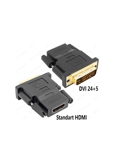 HDMI Dişi to DVI-I (24+5) Erkek Dönüştürücü Adaptör