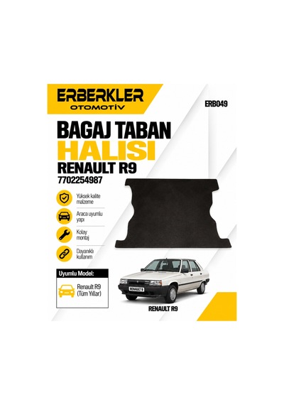 Renault R9 Bagaj Taban Halısı 7702254987 - Erb1449