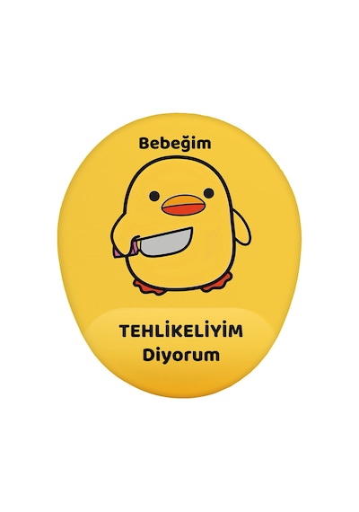 Bebeğim Tehlikeliyim Diyorum Bilek Destekli Mouse Pad