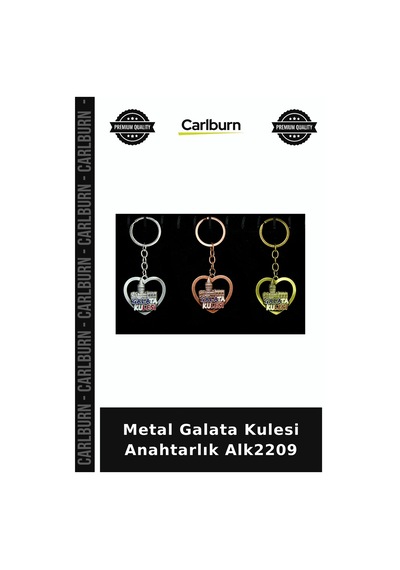 Özel Üretim Hediyelik Hatıra Aksesuar İstanbul Metal Galata Kulesi Anahtarlık Alk2209