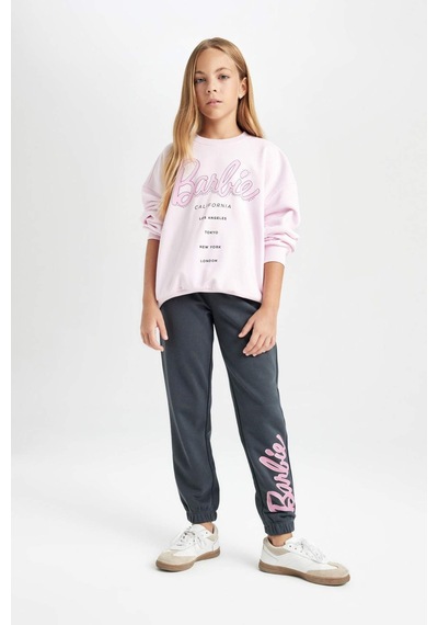 DeFacto Kız Çocuk Pembe Barbie Oversize Geniş Kalıp Bisiklet Yaka İçi Yumuşak Tüylü Sweatshirt D1117A824AUPN633 DeFacto Kız Çocuk Pembe Barbie Oversize Geniş Kalıp Bisiklet Yaka İçi Yumuşak Tüylü Sweatshirt D1117A824AUPN633