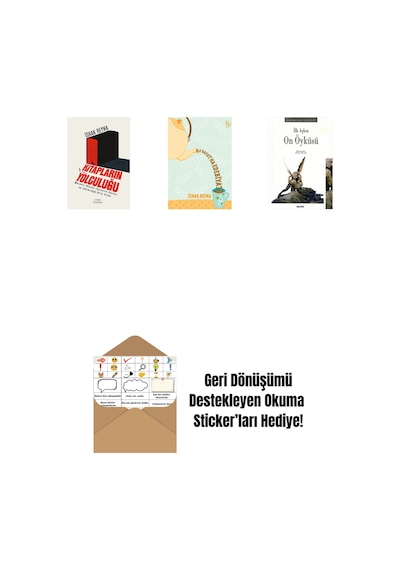 Kitapların Yolculuğu + Ha Hayat Ha Edebiyat + İlk Aşkın On Öyküsü + Okuma Sticker'ları