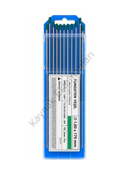 Yeşil Tungsten Elektrod Argon İğnesi 1.6x175 Mm - 1 Adet