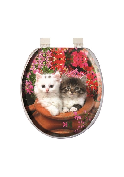 Softy Classic Desenli Yumuşak Klozet Kapağı Beyaz8691580104138