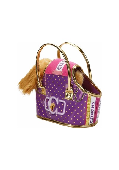 Cutekins Taşıma Çantalı Peluş Köpek Çok Renkli