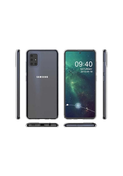 Samsung Uyumlu Galaxy Note 10 Lite Kılıf Süper Silikon Yumuşak Arka Koru Şeffaf