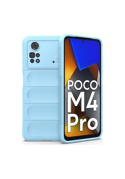 Poco M4 Pro 4g Kılıf Optimum Silikon - Sky Blue Bz8683140489564