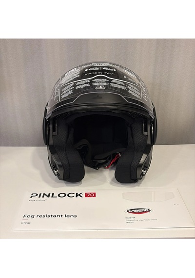 Kask Caberg Trip Mat Siyah Nfc + Pinlock Parlak Siyah