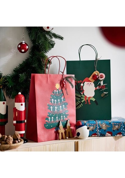 Ikea Vınterfınt Hediye Poşeti, Çok Renkli, 26x35 Cm, 2 Adet