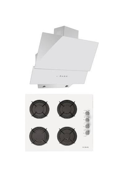 Alveus Pure GLS 640 - MOD 3000 Beyaz Ankastre Set