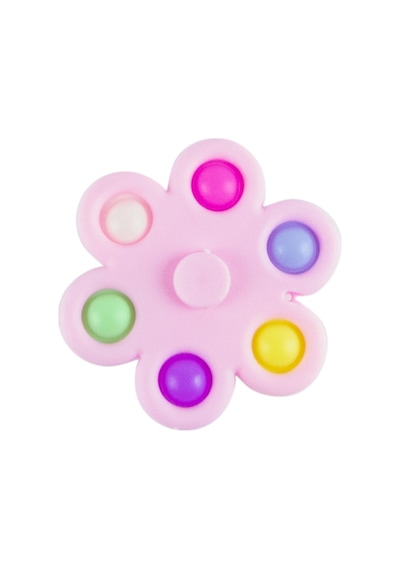 Oyuncak Stres Çarkı Altılı Stres Baloncuklu Pembe