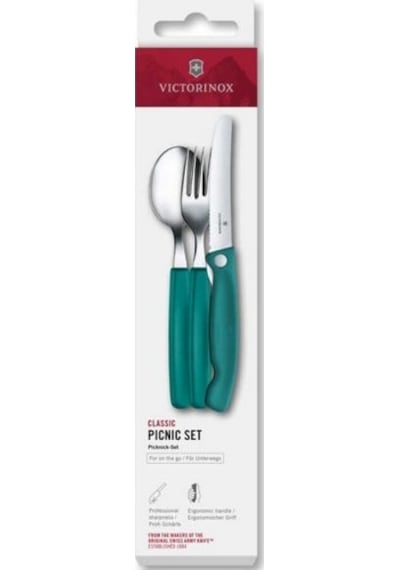 Victorinox 6.7194.3fc1 Swiss Classic 3lü Piknik Seti - Yeşil Renkli