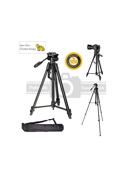 Canon 1100D 1200D Fotoğraf Makinesi Tripod Dslr 135Cm Tripot