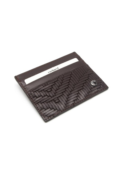 Cacharel Kahve Gladyatör Unisex Deri Kartlık 0244g66 Kahverengi