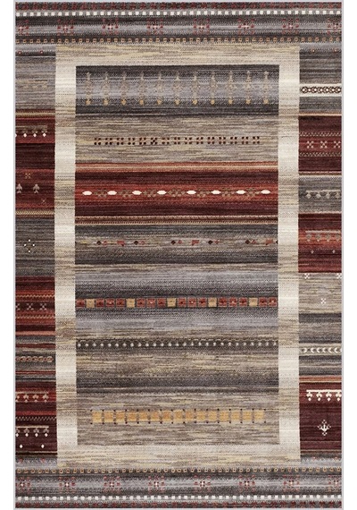 Rovigo Home Dijital Baskı Yıkanabilir Kaymaz Taban Salon Halısı Rvg0457 Kırmızı