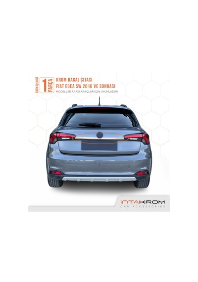 Fiat Egea Sw Krom Bagaj Çıtası 2016 Ve Üzeri Geniş Tip