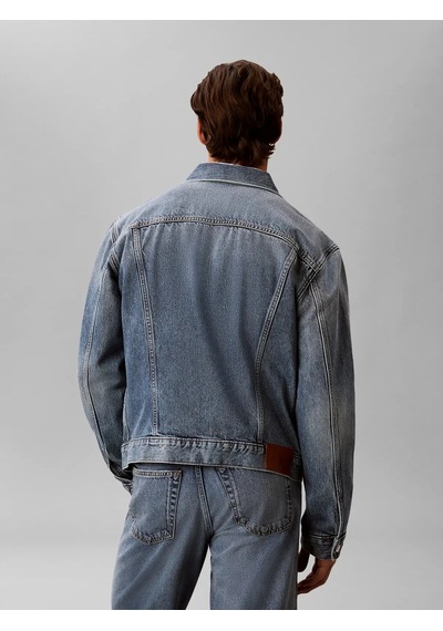 Calvin Klein Andrew Classıc Truck, We9 Mavi Erkek Kot Ceket