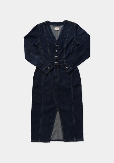 Colin's Colins Slim Fit Düz Kadın Dark İndigo Denim Uzun Kol Elbise Cl1082777 Q1.v1 Dn45188 Colin's Colins Slim Fit Düz Kadın Dark İndigo Denim Uzun Kol Elbise Cl1082777 Q1.v1 Dn45188