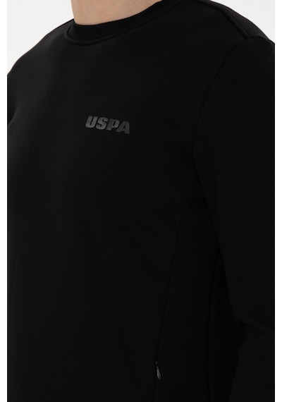 U.S. Polo Assn. Erkek Regular Fit Bisiklet Yaka Siyah Sweatshirt 50292362-VR046