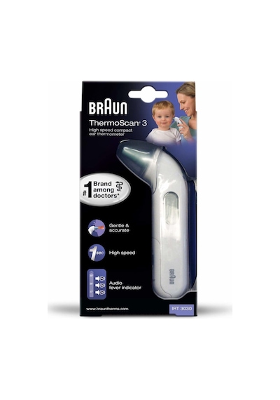 Braun Termometre Thermoscan Irt 3030 Ateş Ölçer Braun Kulaktan Ateş Ölçer