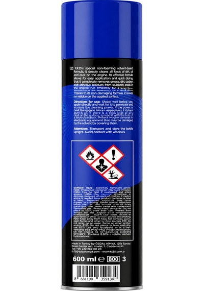 Fx35 Boost Motor Temizleme Ve Parlatma Spreyi 600 Ml