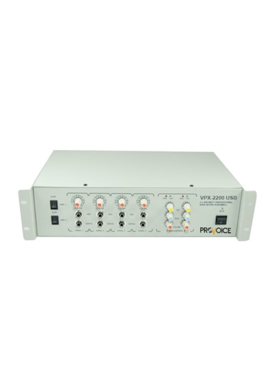 Provoice Vpx-2200 Usb 2X200 Watt 4 Kanallı Mikser Anfi