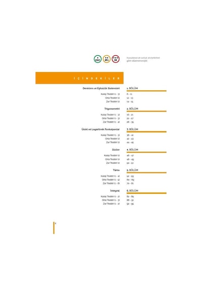 AYT Matematik Konularına ve Zorluk Derecelerine Göre Çıkmış Soru ve Çözümleri -  A Yayınları