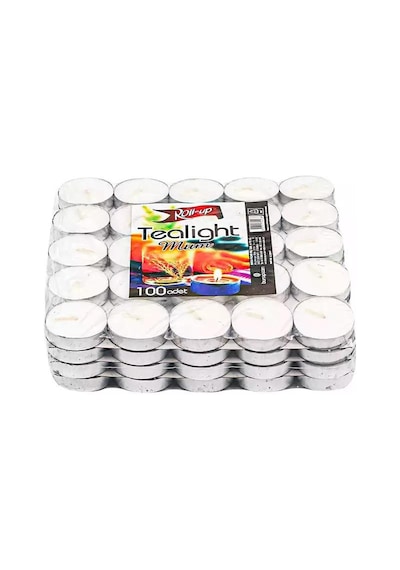 Roll-up Tealight Mum 100 Lü Pk 765 G. Beyaz