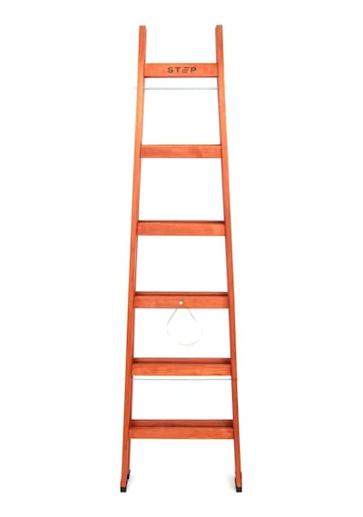 Step 6 Basamaklı Çift Çıkışlı Ahşap Merdiven Yükseklik 2 M
