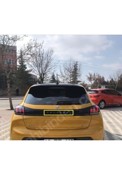 Peugeot 208 Yeni Nesil Bagaj Yazısı İnce Karakter