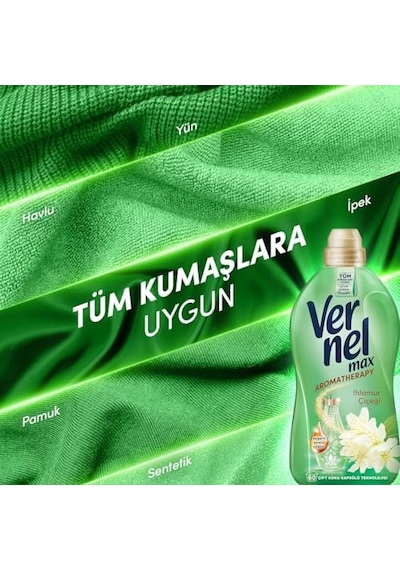 Max Ihlamur Çiçeği Kokulu 60 Yıkama Konsantre Çamaşır Yumuşatıcısı 1 X 1440 Ml 0.75 LT - 2.5 LT - 12 KG