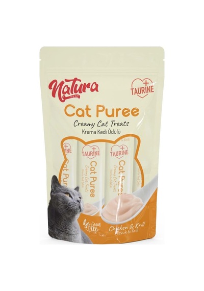 Natura Cat Pure Chiken & Karides Yetişkin Kedi Ödülü 5 x 12 G