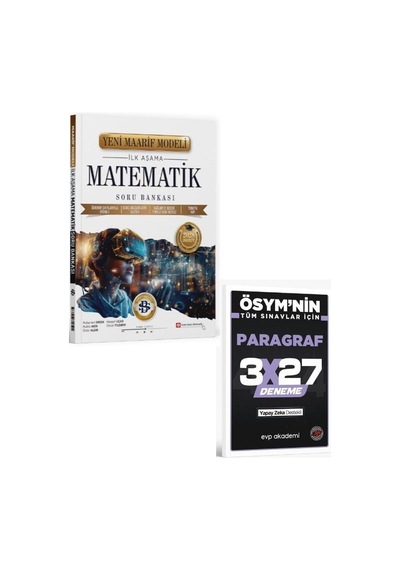 2027 Bilgisarmal 2027 Üniversiteye Hazırlık Matematik İlk Aşama Maarif Model Soru Bankası+ Evp Akademi Paragraf