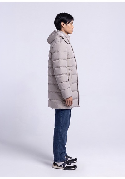Dufy Erkek Slim Fit Kapüşonlu Taş Mont-18156