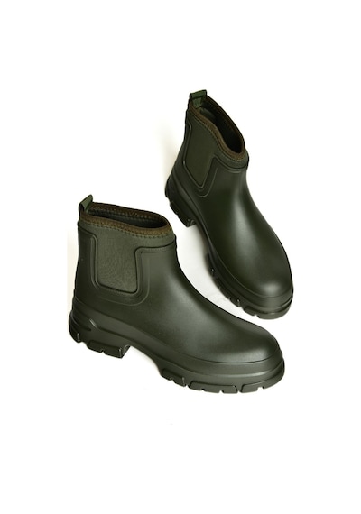 Fox Shoes T858685409 Haki Kalın Tabanlı Yağmur Botu Haki-suni Deri Haki