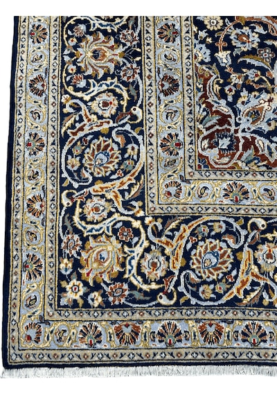 El Dokuma İran Nain Halısı 305x410 Turkuaz 12,5 M2 Salon Halısı Turkuaz