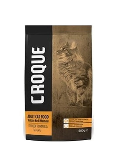 Croque Yetişkin Kedi Kuru Maması Tavuklu 600 Gr 1 Adet