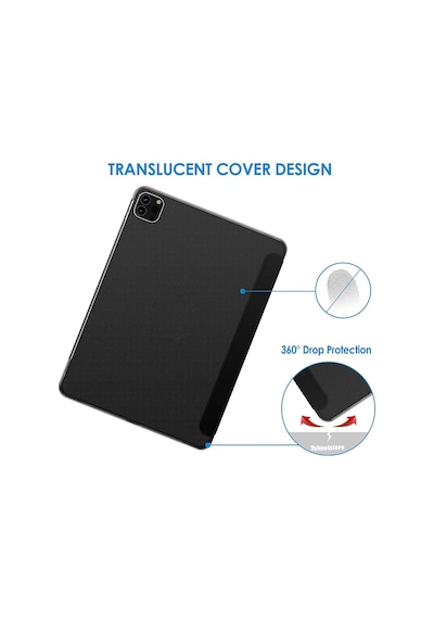 Apple Uyumlu iPad, Pro 11 M4 2024 11 Inç Tablet Flip Smart Standlı Akıllı Kılıf Smart Cover Kapaklı Kılıf