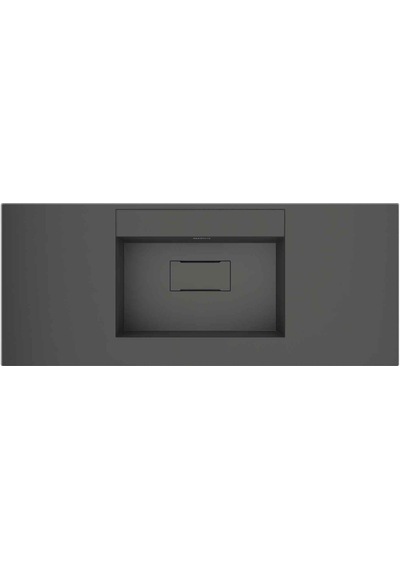 Real Stone Flatstone 70x50 Antrasit Etajerli Granit Banyo Lavabosu Antrasit